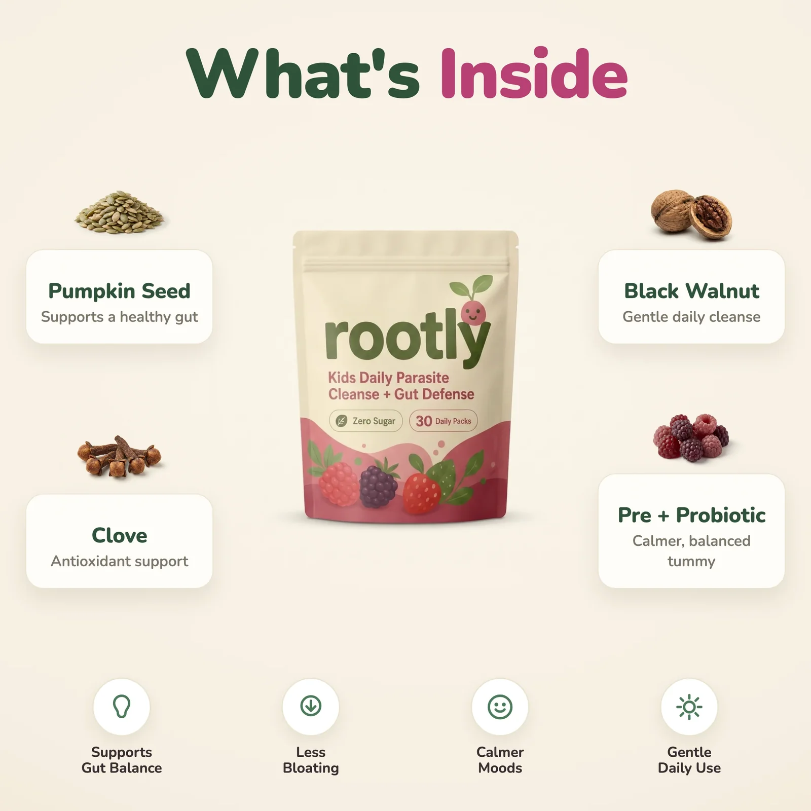 rootly daily gut gummies